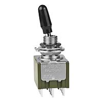 NKK Switches M2032SS1W01-BA Toggle Switches ON-ON .413 BAT .350 BSHNG SOLDER BLK CAP
