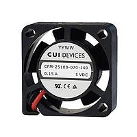 Same Sky (formerly CUI Devices) CFM-2510B-070-140-20 DC Fans dc axial fan, 25 mm square, 10 mm, 4.5~5