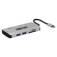 Tripp Lite U442-DOCK5-GY USB Type-C to Ethernet, HMDI, Micro SD, PD Charging, SD, USB 3.2 USB-C-4KHDMI HUB,X3USBA,GBE,SD