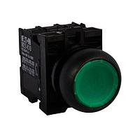 Eaton M22S-DL-G-K11-G Pushbutton Switches ILL MOM PB BLK-BZL FLSH GRN 12-30VAC/DC