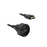 Bulgin PX0867/3M00 HDMI Cables Overmoulded HDMI Cable PX0867 Series HDMI Standard Plug to Sealed HDMI Plug 3m Cable