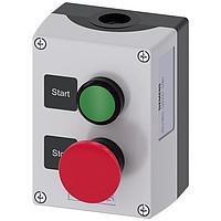 SIEMENS 3SU18020AN002AB1 Pushbutton Enclosure plastic 2 control points 22mm
