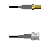 Amphenol Custom Cable Q-2Z00L0008048i RF Cable Assemblies SMA-SJ/BNC-SP RG58 48I