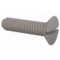 Essentra Components 50M020040L008 Slotted Countersunk 90 Slotted CSK Screw, M2 X .4 Thread, 8mm Lg