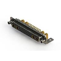 EDAC 630-21W4640-2N6 Mixed Contact D-Sub Connectors Right-angle Power Combo D-Sub Connector
