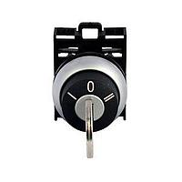 Eaton M22-WRS3-MS5-A6 Keylock Switches 3-POS MOM-L MTN-R KEY SEL SW SIL-BZL