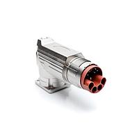 Amphenol SINE Systems MB5RJN15H01 Connectors 15POS MALE RCPT 90DEG FLANGE MOUNT