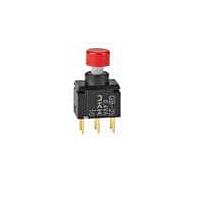 NKK Switches GB15AV-XC Sealed ON-(ON) .157 RED CAP VERTICAL PC .4VA