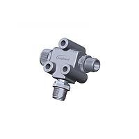 Amphenol LTW TA-A03M-A03F-A03M-01 T-Adapter Circular Metric Connector, T Adaptor, Metal, A Coding, 4A, 03 pins, (End 1) Male Male, (End 2) Male Male, (End 3) Female Female, Screw Thread, IP68 Mated