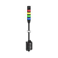 Banner Engineering LCA130T4-TL50BGYRAJ600Q Tower Lights Andon Tower Light Assembly: 4-Color with Audible; Voltage: 18-30 V dc; Colors: Blue Green Yellow Red; 5-pin M12 Integral QD; 5-Touch Control Module; 600 mm SOP