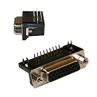 NorComp 181-044-113R561 High Density D-Sub Connectors 44P M R/A DSUB CON 4-40 SCRWLCK/BRD LCK