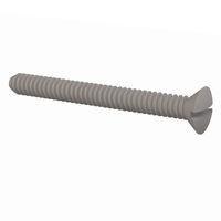 Essentra Components 330440A100 Slotted Countersunk 82 Slotted CSK Screw, #4-40 Thread, 1 Lg