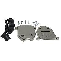 Cinch DCH-B-003 D-Sub Backshells 25C 2PC PLSTC BCKS