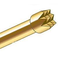 Smiths Interconnect IDI S-5-H-8-G S/C SS SPGS Probe HEADED SERRATED