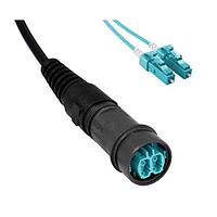 Bulgin PXF6051AAC Fiber Optic Cable Assemblies Flex inline fiber conn 15M OM3