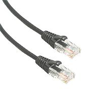 Amphenol Cables on Demand MP-6A28GNSBLK-010 Cat 6a UTP SLIM CAT6A 28AWG BLACK 10'