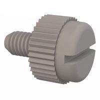 Essentra Components 50M030050T005 Thumb Screw Slotted Thumb Screw, M3 X .5 Thread, 5mm Lg