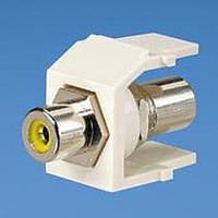 Panduit NKRTMYIW Pass Through Module RCA Yellow Insert