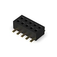 GCT (Global Connector Technology) BD050-06-A-0-0500-L-D Sockets 6w,1.27mm  Socket,DIL, SMT,L/Prof,D/Ent,No Peg,GF,Tube