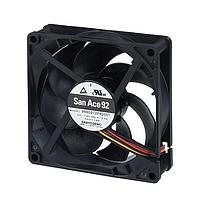 Sanyo Denki 9RA0912S4001 Axial DC Axial Fan, 92x92x25mm, 12VDC, Low Noise, Tachometer