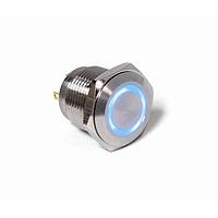 E-Switch PV6F240SS-341-PWR Anti-Vandal Switches 0-2A 48VDC Off (On) 16mm Stnlss Flat