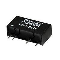 TRACO Power TRV 1-0511 Isolated 1W DC/DC Converter isolated, unregulated in a PCB Mount Plastic Case