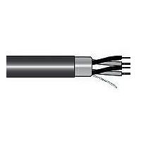 Alpha Wire M8704080 BK001 Commercial Application 14 AWG 8 Conductor Foil 600V PVC/Nylon, PVC 1000 ft Spool - Black