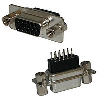 NorComp 198-015-213L001 High Density D-Sub Connectors VERT 15POS FEM Steel