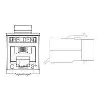 Belden RV6MJKUGY-S1 Modular Connectors / Ethernet Connectors CAT6+ JACK GRAY 1 PC PER PACK