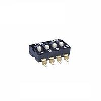 NKK Switches JS0204AP4-R DIP Switches 4 POS SLIDE DIP SMT 25mA TAPE-REEL