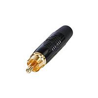 REAN RF2C-B-0 Plug RCA PLUG BLACK/BLACK - BAG
