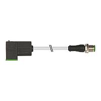Murrelektronik 7000-41041-2260060 Sensor Cables / Actuator Cables M12 MALE 0 / MSUD VALVE PLUG FORM CI 9.4 MM, PUR 3X0.75 GRAY, 0.6m