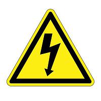 Panduit PESW-D-1Y ISO Pictogram ISO Label, Vinyl,'Electrical Shock symbo