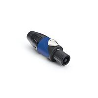 Amphenol Audio SP-2-F Speaker Connectors 2P Cable Conn Screw Black/Blue Plastic