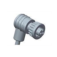 Amphenol LTW AD-02BFFM-SR6A03 Sensor Cables / Actuator Cables Ceres, Mini Size, Plastic, 5A, 02 pins, Female Connector, Female Contact, Right Angle, Screw Thread, Overmolded, Length 3000mm, IP66