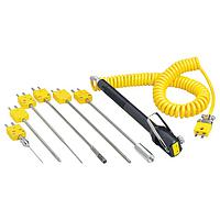 OMEGA HYP5-21-1-1/2-T-G-SMPW Quick Disconnect Handheld Thermocouple Surface Probes (Thermocouple, T, 260 °C, Hypodermic Probe)