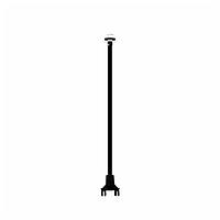 BIVAR SZ1-10.00-F4PBE54 Flexible Light Pipes with LEDs Optical Fiber Color Black 10in L
