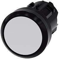 SIEMENS 3SU10000AB600AA0 Flat Button PUSHBUTTON, MOM, WHT, FLUSH