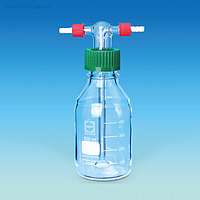 SciLab SL.Bot2087 DURAN glass Gas Absorption/Washing Bottle (GL45Cap, PTFE/Silicone O-ring; w/ filter P1; 1000ml)