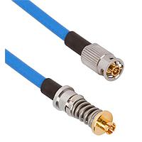Amphenol SV Microwave FQSMPM-085-MV67.3SMPS-120 RF Cable Assemblies SMPM F QB to VITA 67.3 SMPS   12"Cable