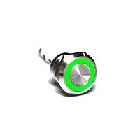 Bulgin MC25MCSRG Capacitive Touch Switches 25mm Norm Clsd SST Red/Grn LED
