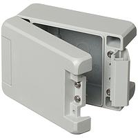BOPLA 00112125 General Purpose ENCLOSURE, BOCUBE ALU, 121 X 86 X 60MM, LT GRA, HINGED LID, FLAT, ALUMINUM, BA 100806-7035