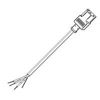 Volex 17749 10 B1 No Plug Power Cord 18AWG RECPT-S/T SVT 6FT 7IN (2.0m) BLACK