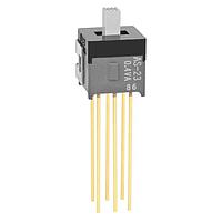 NKK Switches AS23CH Subminiature Slides DPDT ON-OFF-ON .150" RA W/BRACKET