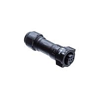 Amphenol LTW BD-05BFFA-QL8SP0 Standard Circular Connector X-Lok, Standard Size, Plastic, 5A, 05 pins, Female Connector, Female Contact, Straight, Push Lock, Crimp, Field Installable, F5.0 - F6.0mm, IP68
