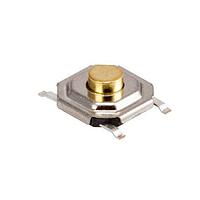 Same Sky (formerly CUI Devices) TS18-5-17-SL-260-SMT-TR Tactile Switch 5 x 5 mm, 1.7 mm Actuator Height, 260 gf, Silver, Surface Mount, TR, SPST, Tactile Switch