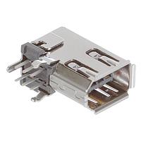 Molex 53460-0639 IEEE 1394-1995 Shielded I/O PCB Socket 2mm Shld RA PCB Sckt UpRt w/Knk Sldr 6Ckt