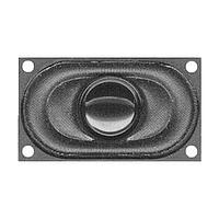 Same Sky (formerly CUI Devices) GC0401K Micro speaker, 40  x  28.5 mm, 11.3 mm deep, paper, Nd-Fe-B, 1 W, 8 ohm, 390 Hz, solder eyelets