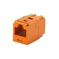 Panduit CC688OR Modular Mini-Com Coupler Module, Cat 6, UTP, Ora