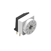Wurth Elektronik 429427520911 Rotary Switches WS-ROTU Rotry Switch 10Pos Rt Ang dk grey